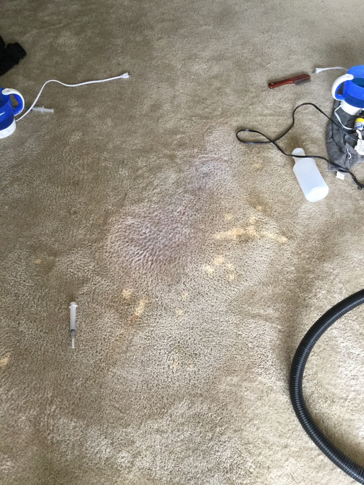 Before - Bleach Spot Repair in Oklahoma City, OK
